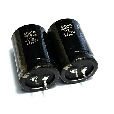 Original Matsushita 6800uf 71v Audio Capacitor Pulled Tested - Image 1 of 4