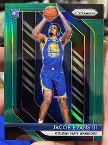 2018-19 Panini Prizm Jacob Evans III Green Prizm #212 Rookie RC - Free Shipping