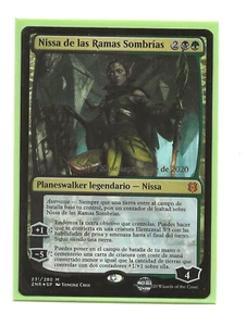 NISSA OF SHADOWED BOUGHS FOIL Magic Zendikar Rising Spanish PRERELEASE MTG NM - Bild 1 von 1