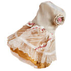 Welpe Rose Hochzeitskleid Tutu Rock Katze Blumenkleid (Größe XS)
