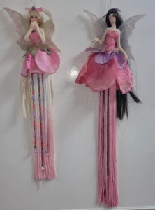 Fairy Figurines Hanging with Tassels Vintage ornaments - Picture 1 of 13