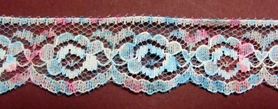 Encaje Raschel de polietileno plano de una pulgada-azul multicolor ENVÍO GRATUITO Foto 1 de 4