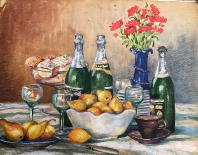 Акварель карандаш без рамы праздник черки природы картина искусства декор n469 - Изображение 1 из 4