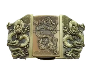 Gürtelschnalle Buckle mit Benzinfeuerzeug für Gürtel bis 4cm Drache Feuerzeug - Bild 1 von 5