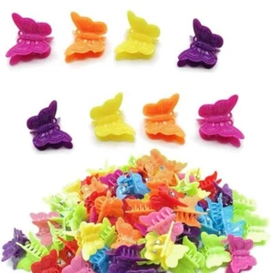 50 Pack Butterfly Hair Clips Pastel Mini Cute Accessories For 90S Girls Women - Picture 1 of 6