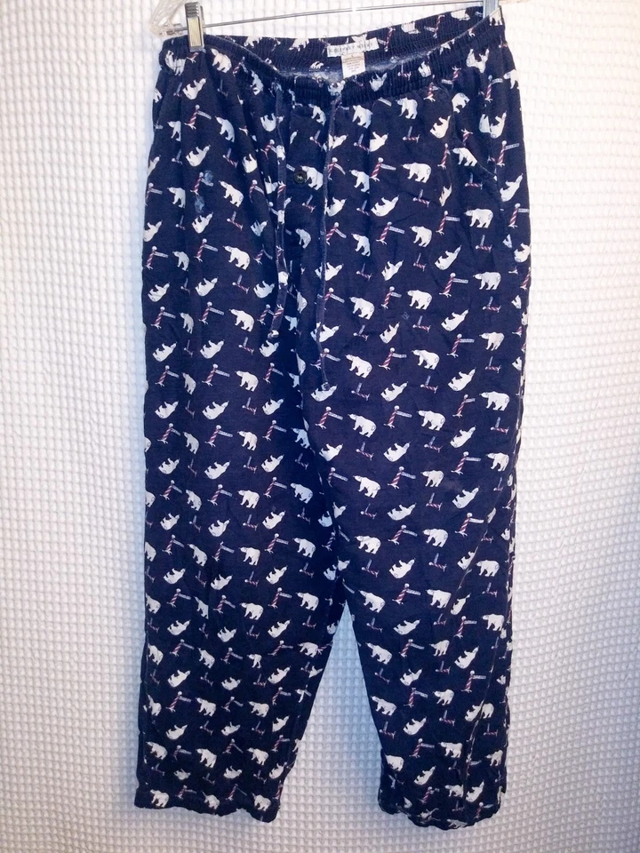 Pantalones de pijama Geoffrey Beene para hombre grandes con estampado de oso polar Foto 1 de 2
