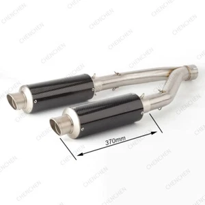 For Aprilia Dorsoduro 750 08-16 Slip-On Muffler Motorcycle Exhaust Pipe Silencer - Foto 1 di 5