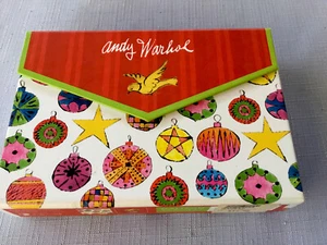 Andy Warhol Ten Christmas Social Notecards in Box ~~ New But Without Envelopes - Picture 1 of 6