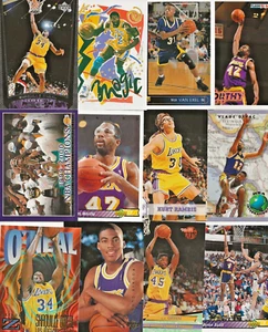 (100) Diverse carte da basket Los Angeles Lakers 1990-2001 Shaquille O'Neal - Foto 1 di 6
