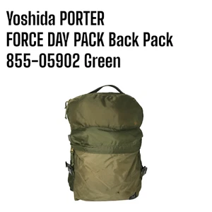 Authentic Yoshida PORTER FORCE DAY PACK Back Pack 855-05902 Green Khaki F/J JP - Picture 1 of 12