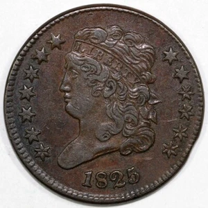 1825 1/2c C-1 Classic Head Half Cent - Picture 1 of 2