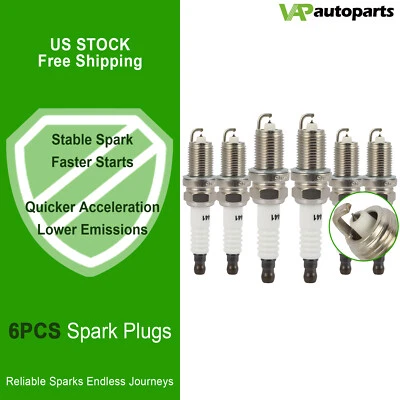 6x Iridium & Platinum Spark Plugs For Dodge B1500 Dakota Ram 1500 Van Jeep Acura - Image 1 of 4