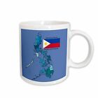 3dRose Flag and map of the Republic of the Philippines with all regions colored
