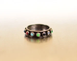 Anillo Piedra Esterlina 925 Multicolor (TALLA 9) - Imagen 1 de 3
