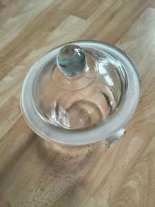 Exsikkator DN 200 mit Knopfdeckel ohne Platte/Hahn, Glaswerke Wertheim - Bild 1 von 4