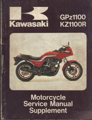 KAWASAKI GPZ1100 UNITRACK,Z1100R LAWSON REP,1983,1984 WORKSHOP MANUAL SUPPLEMENT - Image 1 of 2