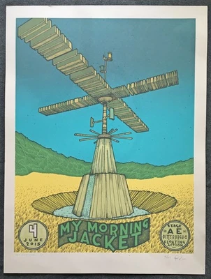 2015 Poster My Morning Jacket Floating Action Stage AE Pittsburgh Jay Ryan S/N - Image 1 of 4