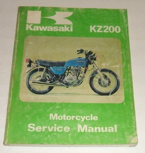 Kawasaki Kz200 Service Manual 1978 1979 Kz 200 Repair Shop - Foto 1 di 6