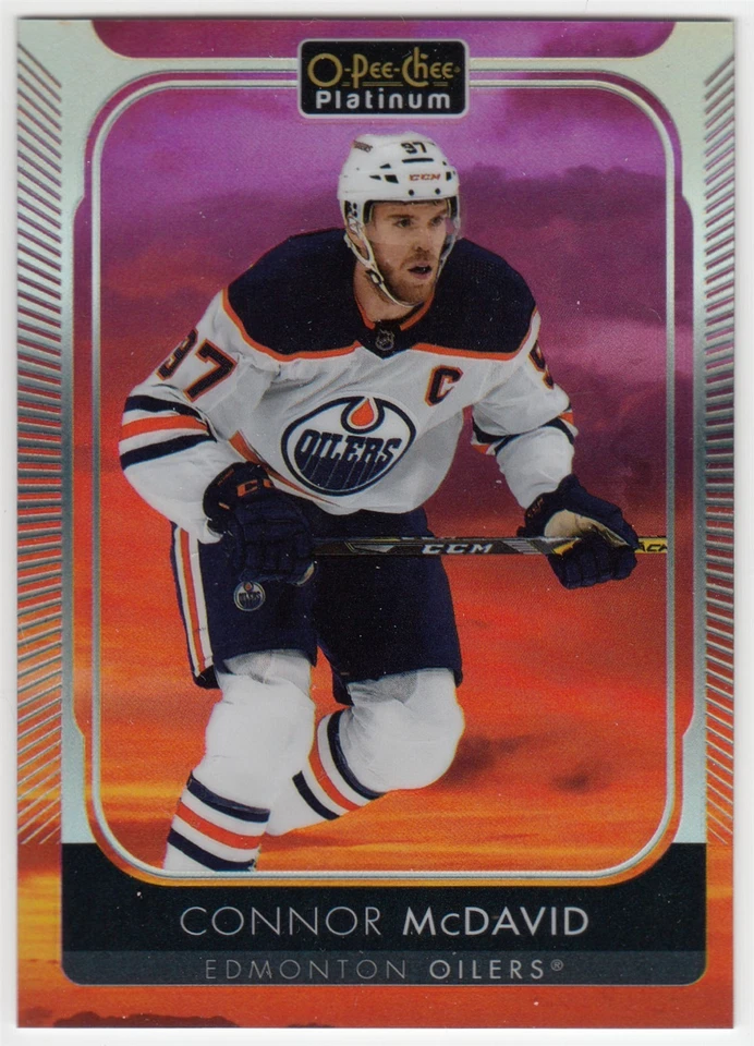 2021-22 Upper Deck O-Pee-Chee Platinum Sunset CONNOR McDAVID #1 Oilers UD OPC - Image 1 of 1