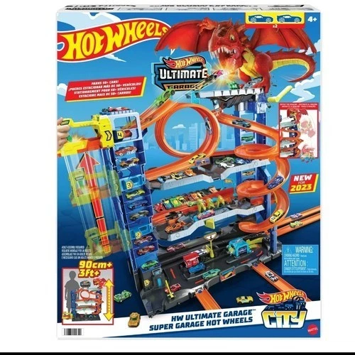 Игровой набор Hot Wheels City Ultimate Garage с 2 литыми автомобилями, местом для хранения более 50 автомобилей - Изображение 1 из 1