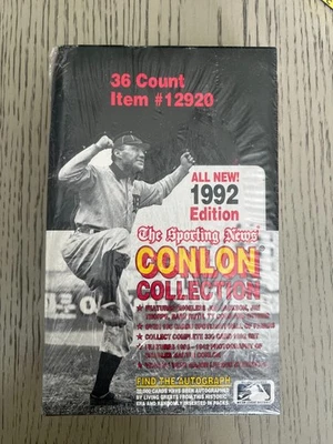 1992 Megacards The Sporting News Conlon Collection Sealed Baseball Box - Image 1 of 4