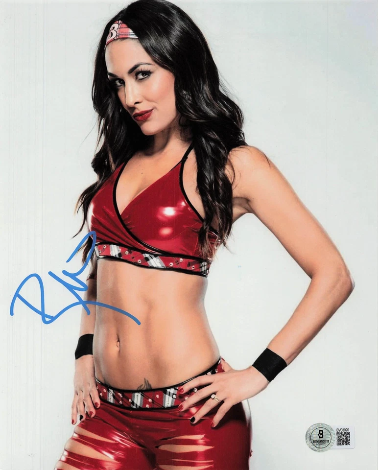 Foto autógrafa firmada por Brie Bella WWE 8x10 Beckett BAS The Bella Twins Foto 1 de 1