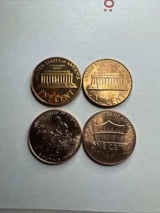 Collectible Penny Type Set Of 4 Mint MS BU Uncirculated 1959 1982 D 2009 D 2020 - Picture 1 of 9