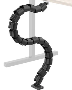 Gestión de cables de vértebras para escritorio de pie, cable de longitud ajustable serpiente,... - Imagen 1 de 7
