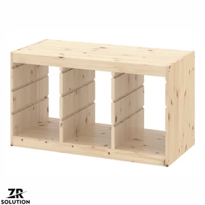 Telaio IKEA TROFAST 93x44x52 cm bianco chiaro contenitore pino tinto nuovo sigillato - Foto 1 di 1