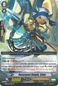Resurgent Knight, Stius  G-BT06/026EN  CFV  NM Transcension of Blade & Blossom - Image 1 of 1