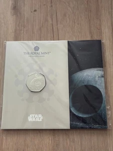 2024 Star Wars Death Star 50p Fifty Pence Coin BU Royal Mint Pack BU5 - Picture 1 of 3
