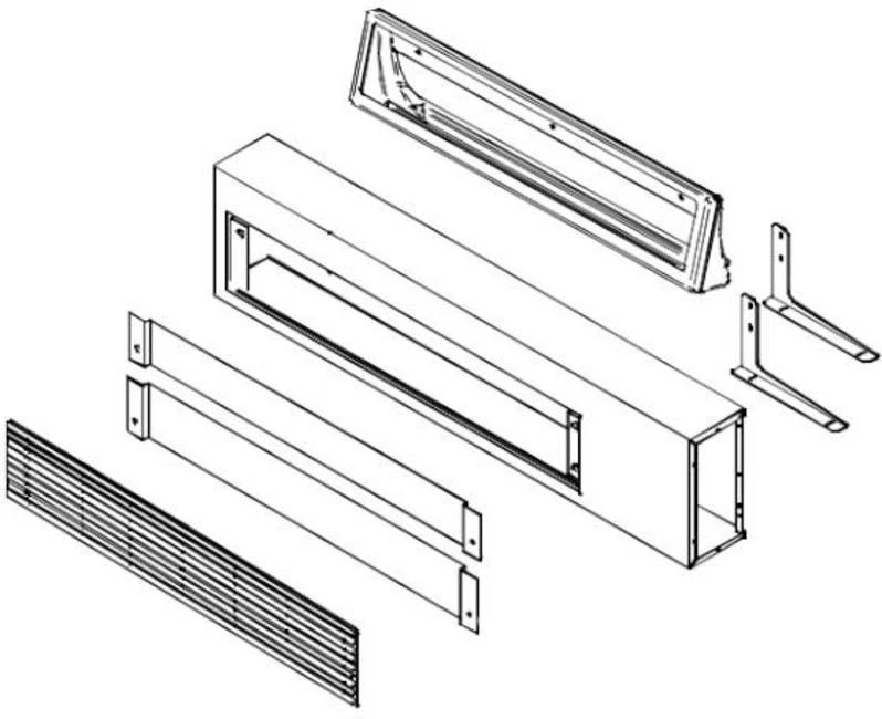 Kit de conducto principal y transición Amana MDK01E para PTAC Foto 1 de 1