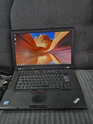 K960 Lenovo ThinkPad T510 15" Laptop Intel i5 GPU 6GB RAM 128GB SSD 1tb Hdd Win7 - Image 1 of 4