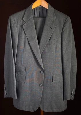 Traje de lana gris ligero para hombre, Andover Shop, Cambridge, MA. Años 80 Foto 1 de 4