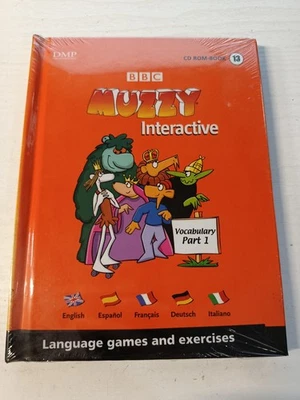 Muzzy BBC Interactive Languaje Course Vocabulary Part 1 - DVD Libro Reg 2 Nuevo - Imagen 1 de 2