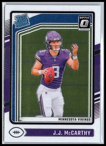 2024 Panini Donruss Optic J.J. McCarthy Rated Rookie #235 Vikings - Picture 1 of 10