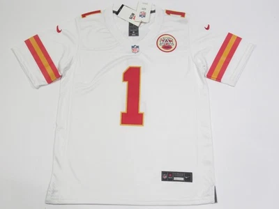 NIKE Xavier Worthy #1 Kansas City Chiefs on-Field Men's Team Game Jersey White