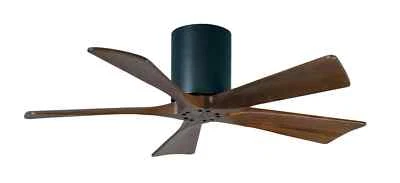 Matthews Fan Company IR5H-BK-WA-42 Irene Indoor Ceiling Fan Matte Black Walnut - Image 1 of 2