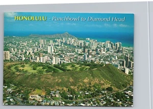 HONOLULU - Punchbowl to Diamond Head HI postcard E2 - Picture 1 of 2