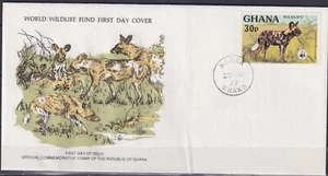 Ghana 1977 Fauna, WWF, Wild Animals FDC - Imagen 1 de 2