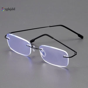 Occhiali da lettura ultraleggeri senza bordi lega di titanio lettore uomo donna aiuto lettura - Foto 1 di 13