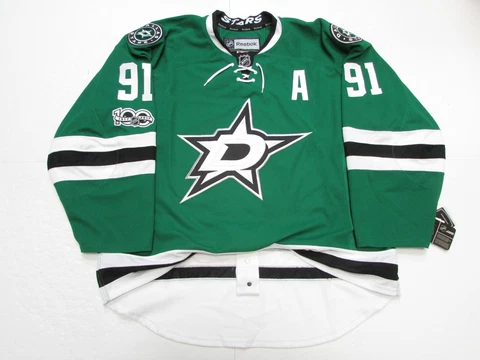 SEGUIN DALLAS STARS AUTHENTIC HOME 100th ANNIVERSARY REEBOK EDGE 2.0 7287 JERSEY Cover