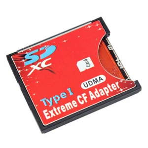 SD SDHC SDXC to CF Card Adapter Compact Flash Type I Card Converter Card Reader - Picture 1 of 11