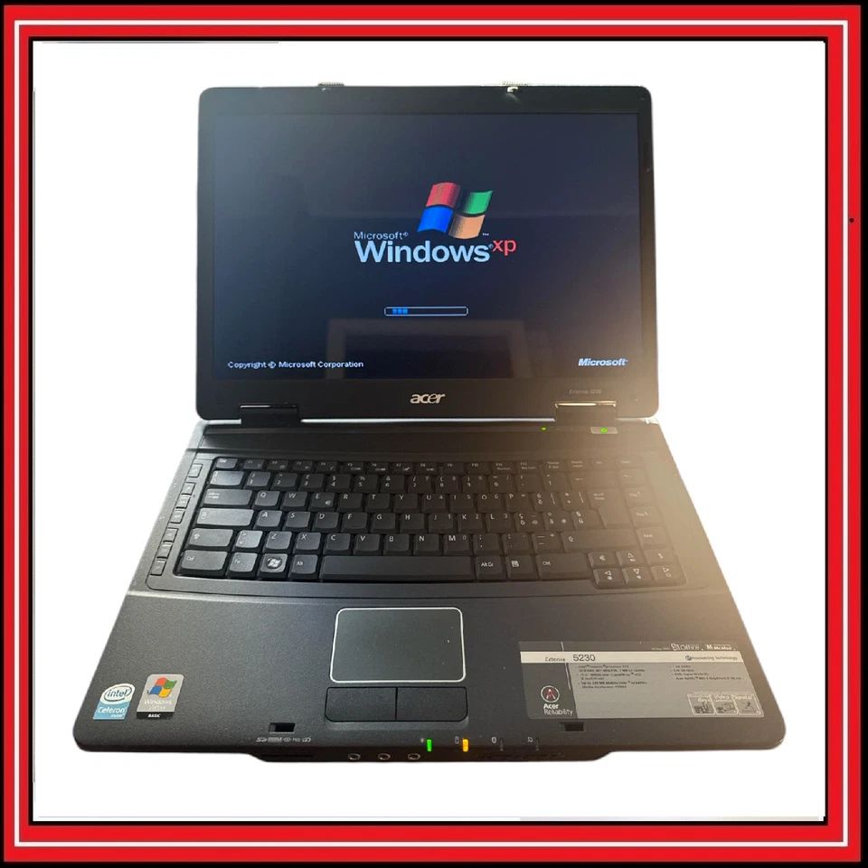 Computer Notebook Acer Extensa 5230 intel Celeron 120GB HD 1GB RAM 15.4" Vista - Immagine 1 di 4