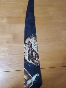 Vtg. RM STYLE Spur & Cowboy 1997 Ralph Marlin & Co 325329 Tie - Picture 1 of 4