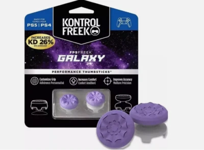 KontrolFreek PS5 PS4 Performance Thumbsticks Thumb Grips FPS FREEK GALAXY PURPLE - Image 1 of 4