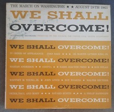 Rare CORETTA SCOTT KING  Autographed LP WE SHALL OVERCOME 1963  MLK Civil Rights