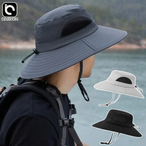 Wide Brim Sun Hat Bucket UV Protection Men Women Fishing Safari Hiking Camping - Picture 1 of 13