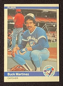 Buck Martinez 1984 MLB Toronto Blue Jays Catcher Baseball Card Fleer #161 - Picture 1 of 2