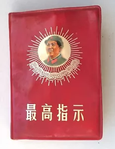 Little Red Book Directions del Presidente Mao China Culture Revolution 1968 Orig - Imagen 1 de 14